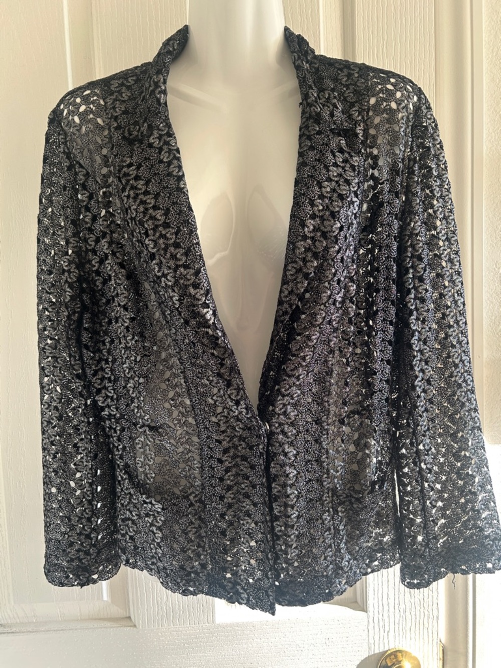 Alberto Makali Black Lace Blazer